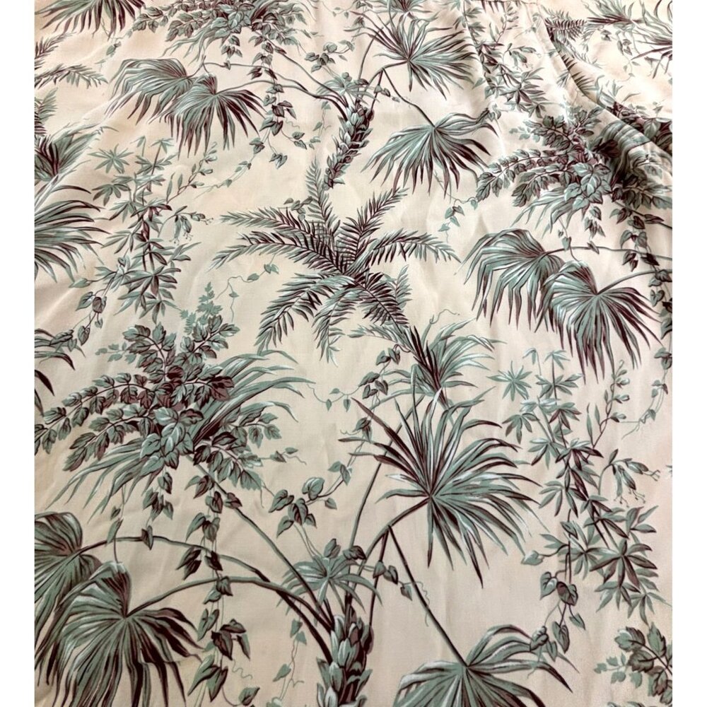 Reyn Spooner Camp Shirt Hawaiian Traditionals Micro Rayon Shirt M Tropical